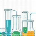 Icona di provette e fiale, simbolo di formulazione chimica